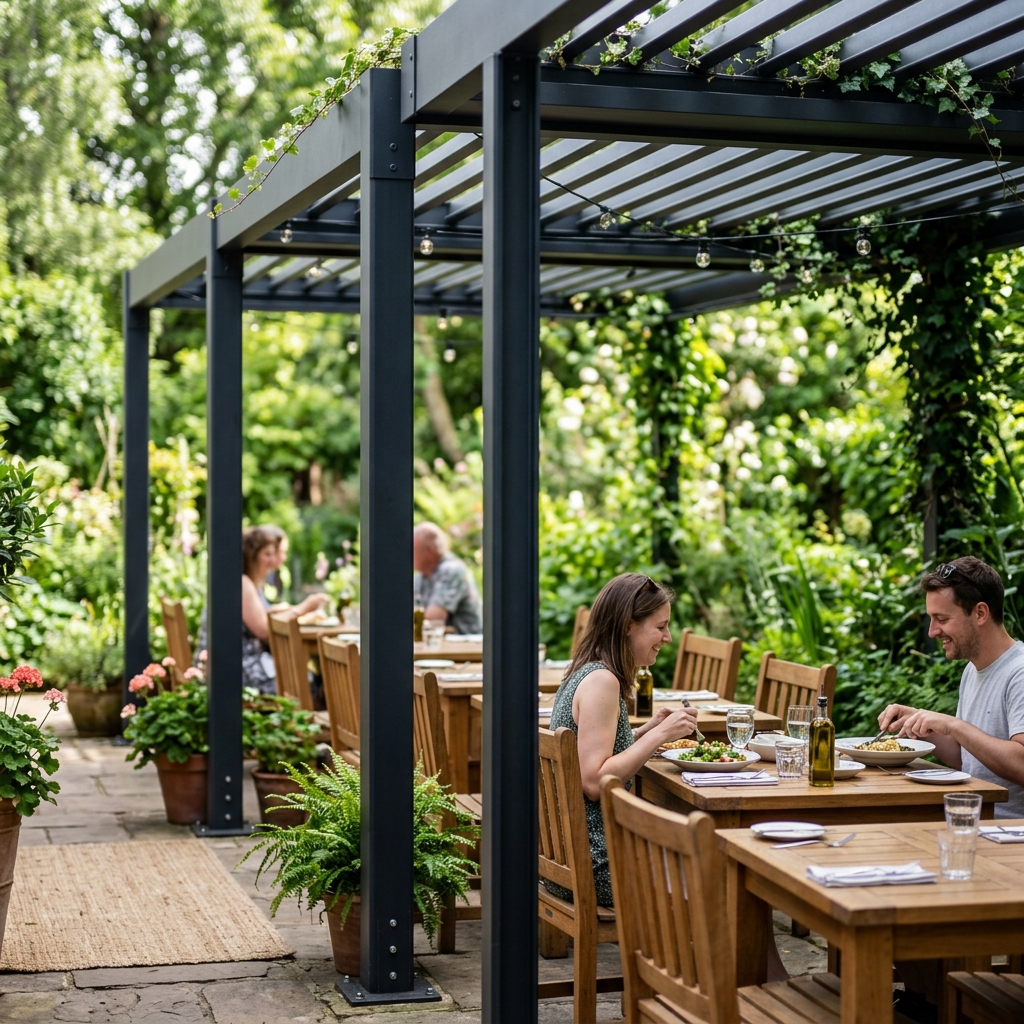 Commercial Dining Pergola