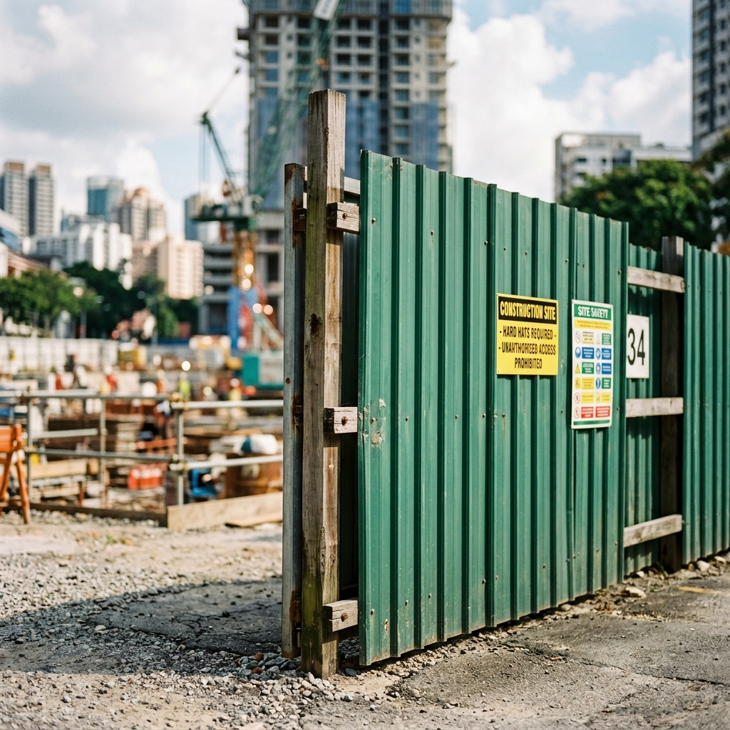 Construction Hoarding Fences – Barzah Shade UAE